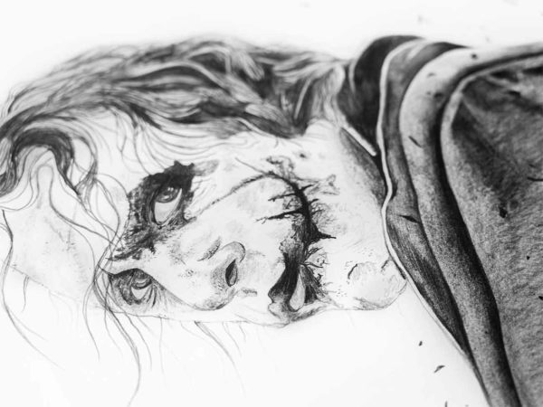 Joaquin Phoenix Joker scene portrait drawing with pencil Drawing by Ng  Yong  Saatchi Art